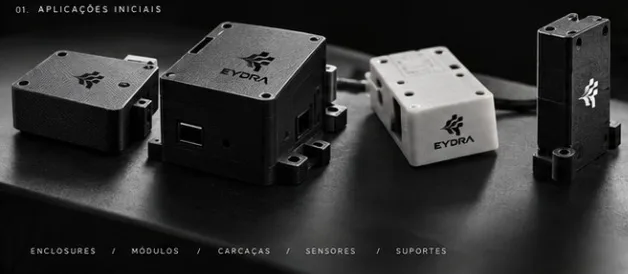 Família de protótipos EYDRA impressos em 3D